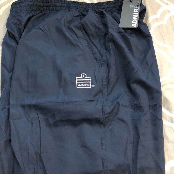 Admiral Brand Men’s Truck Sport Pants Medium Navy Blue elastic waistband - Picture 7 of 11